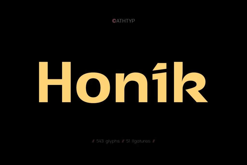 Honick - Clean and Modern Geometric Sans