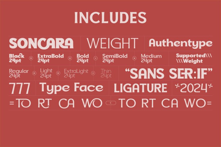 Soncara – Futuristic Soft Serif Font