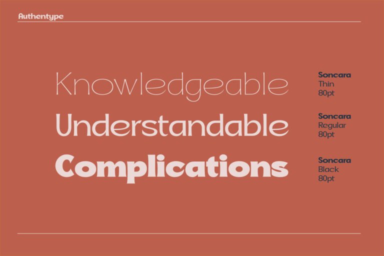 Soncara – Futuristic Soft Serif Font