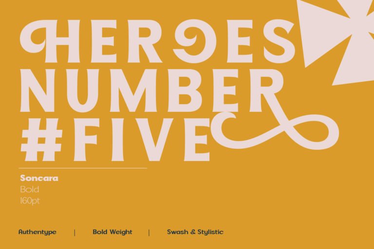 Soncara – Futuristic Soft Serif Font