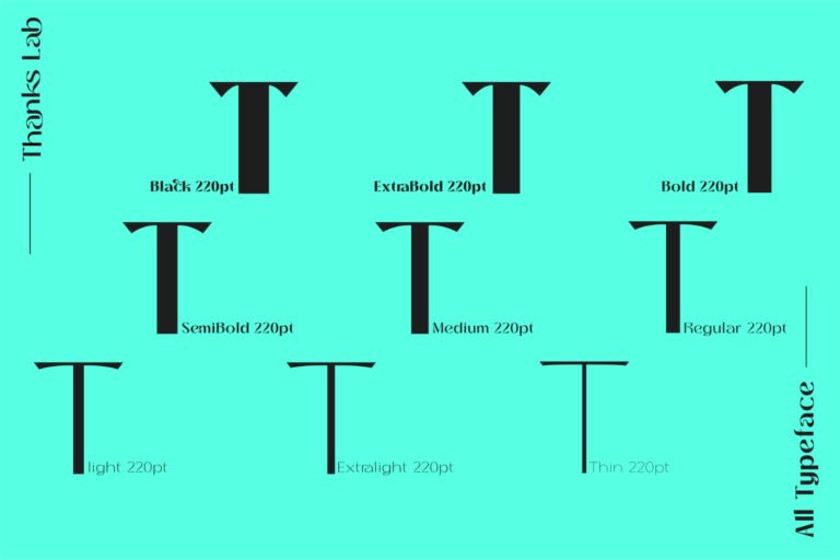 Thanks Lab - Futuristic Soft Font