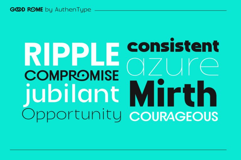 Good Rome - The Future of Sans Serif