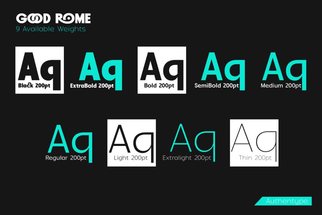 Good Rome - The Future of Sans Serif