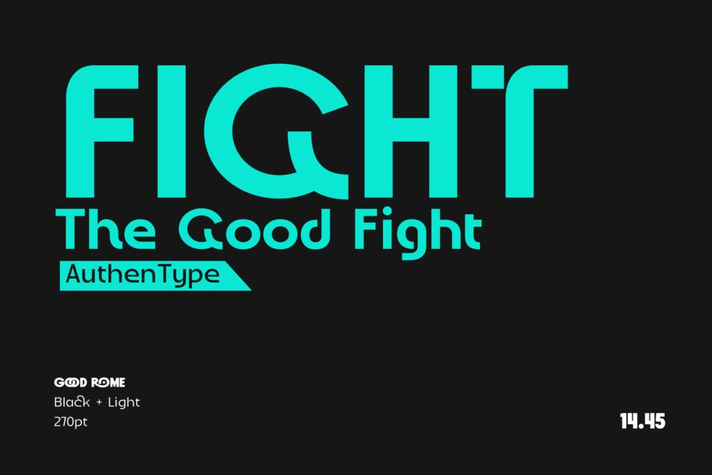Good Rome - The Future of Sans Serif