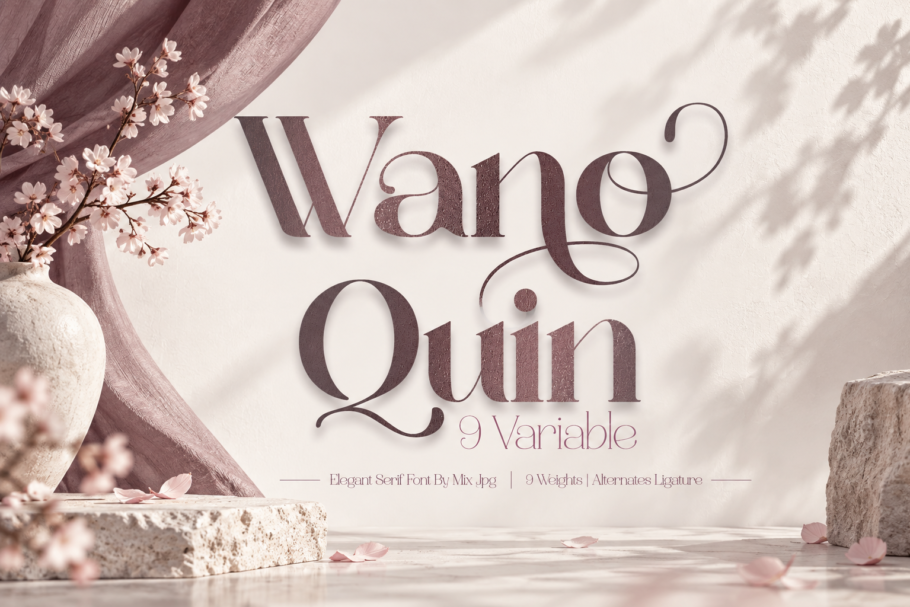 Wano Quin font is a beautiful and stylish font