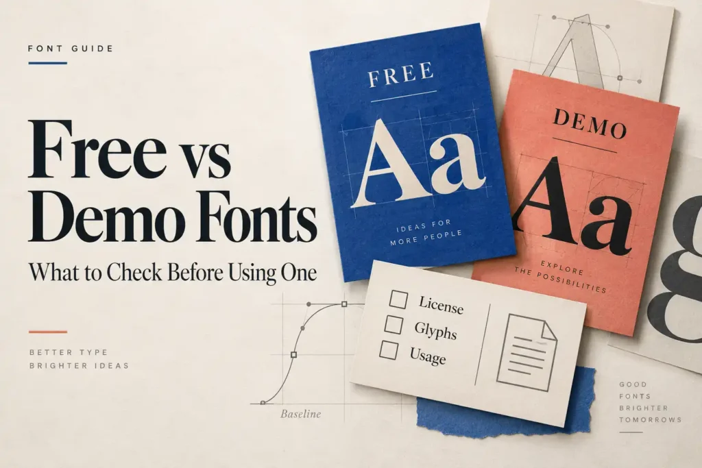 Free vs Demo Fonts