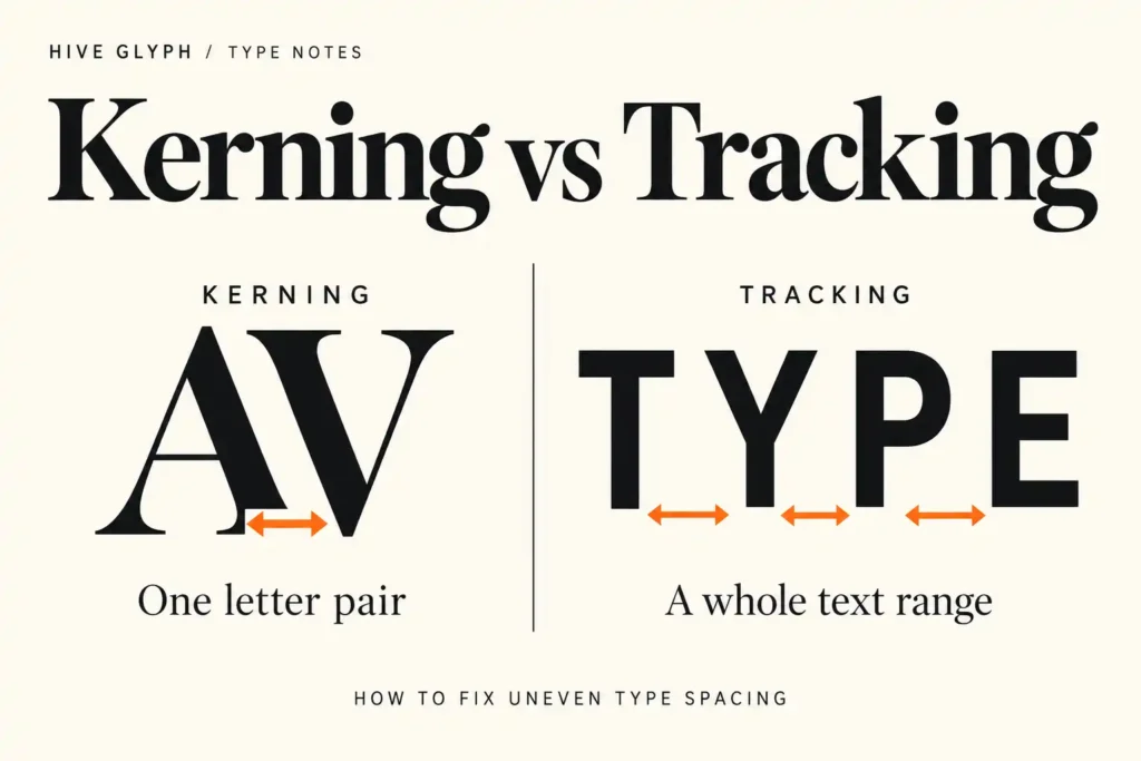 Kerning vs Tracking How to Fix Uneven Type Spacing