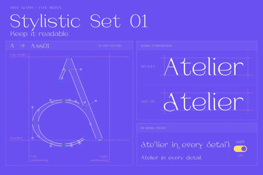 Hive Levitto – Extended Light Sans Serif Display Font