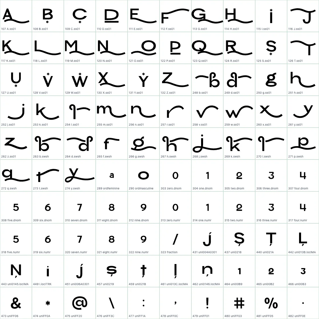 Chekos   ExtraBold AALT preview page 1