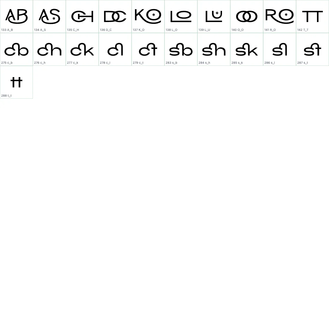 Chekos   SemiBold DLIG preview page 1