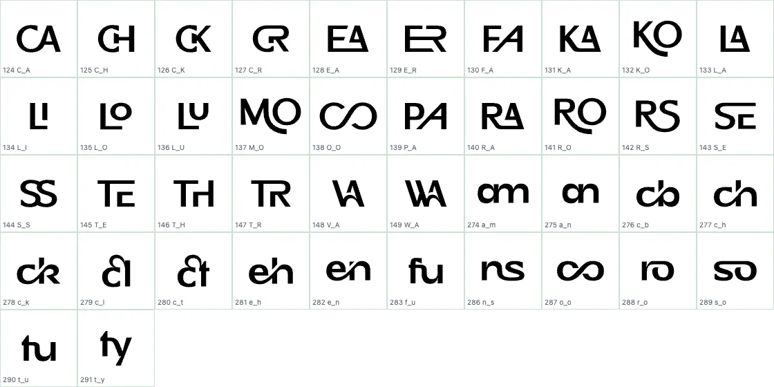 Honick   ExtraBold DLIG preview page 1