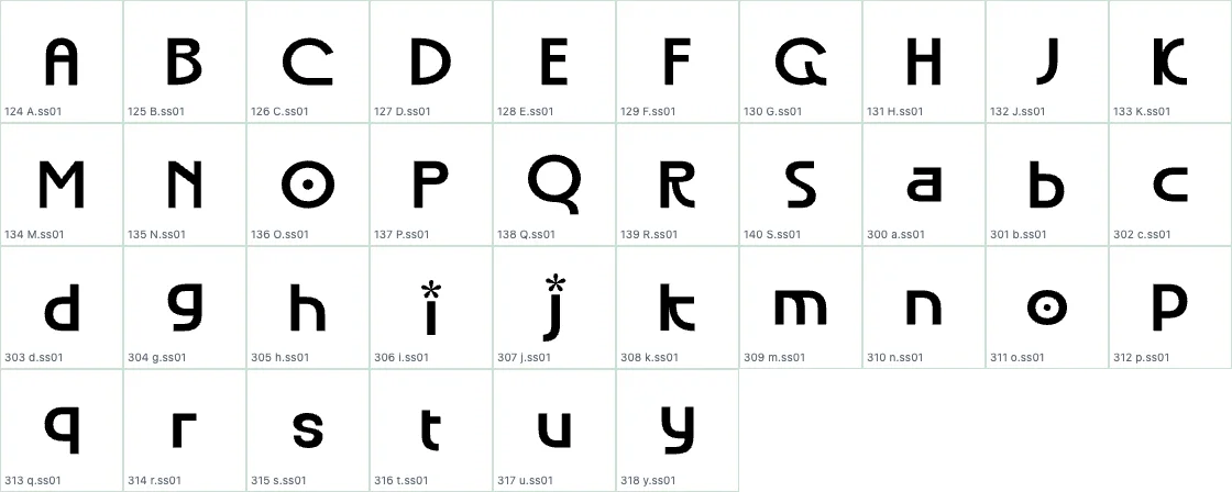 Good Rome   SemiBold SS01 preview page 1