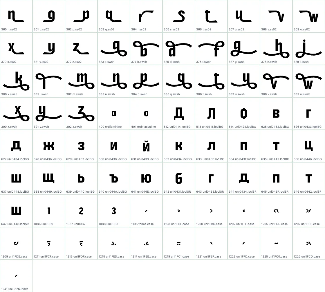 Aronsiki   Bold AALT preview page 2