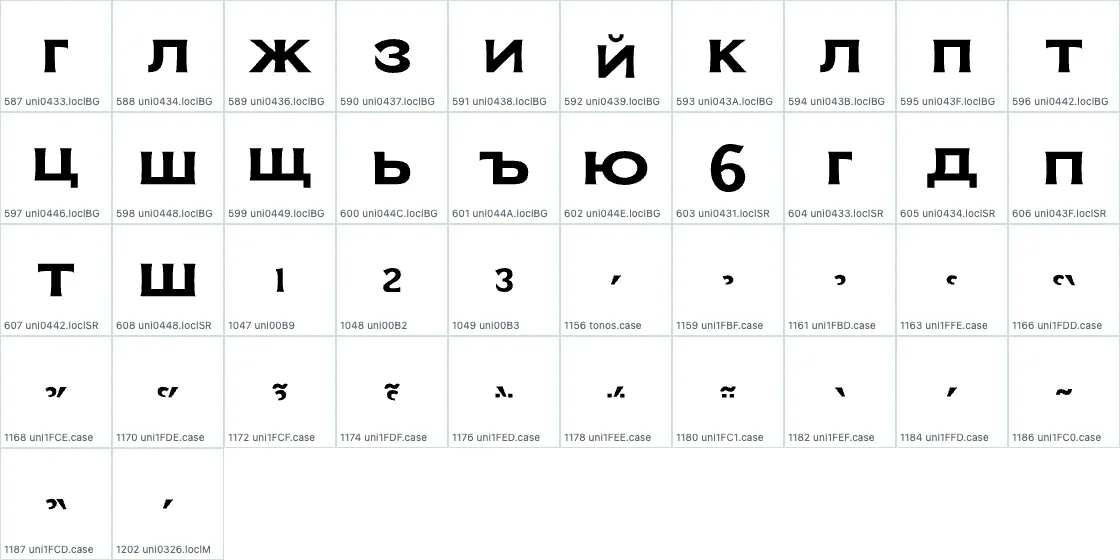 Soncara   SemiBold AALT preview page 2