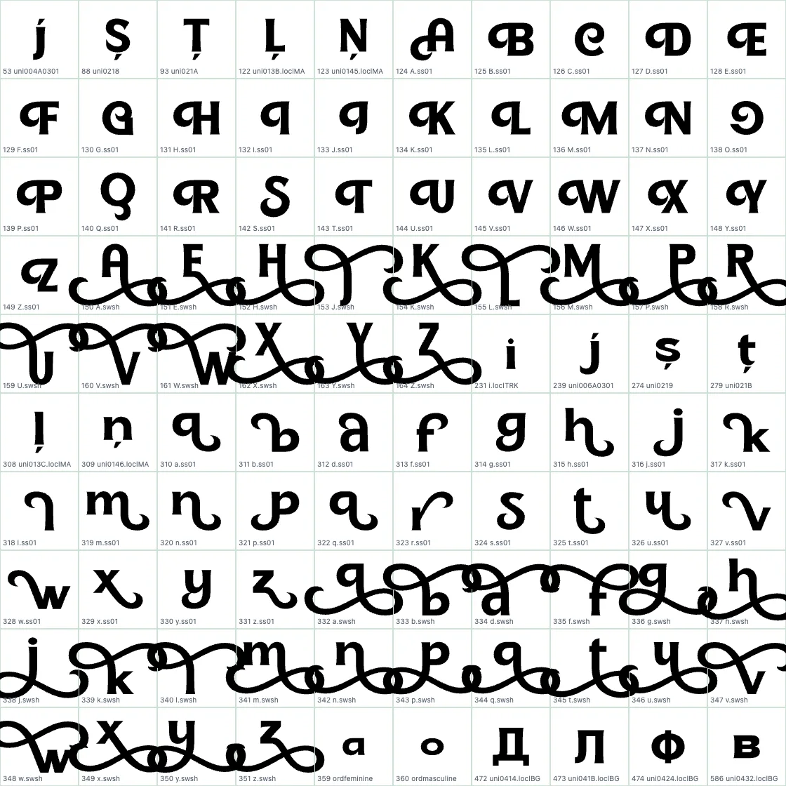 Soncara   Bold AALT preview page 1