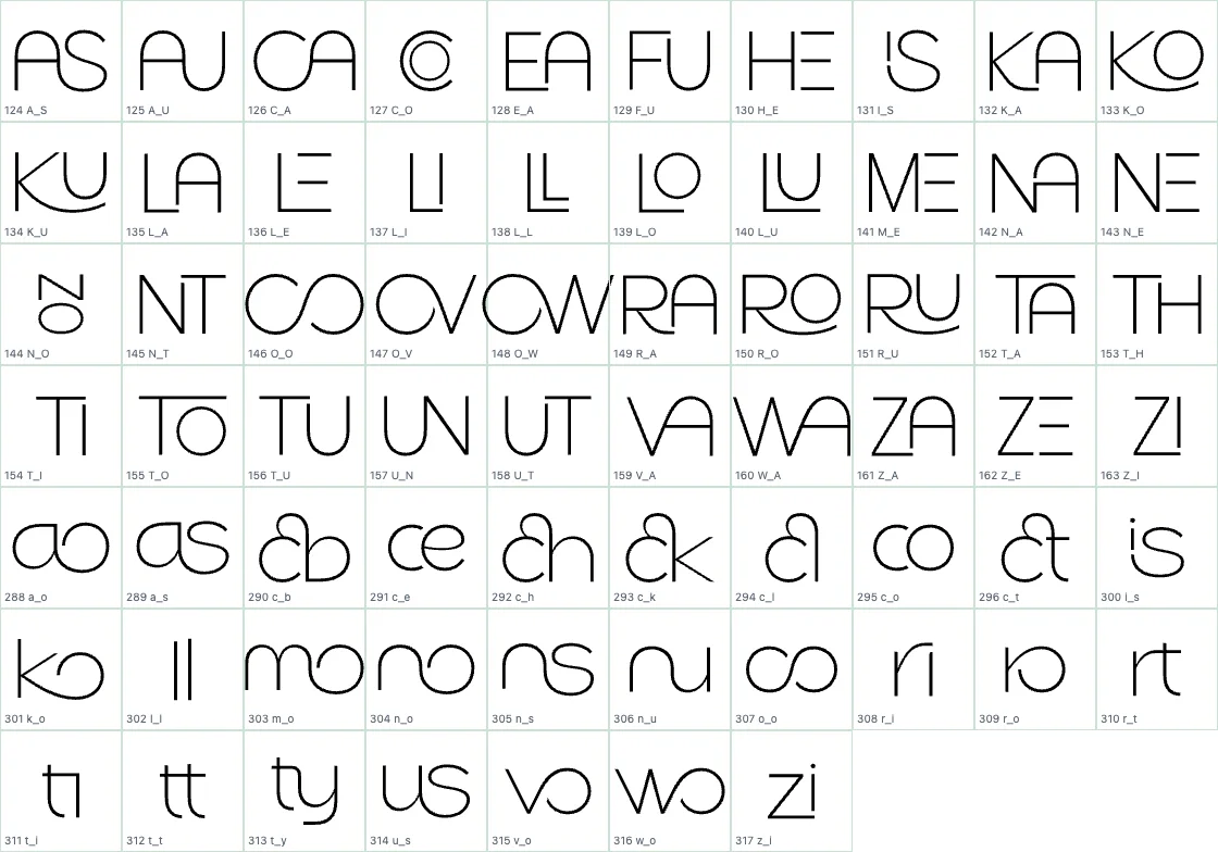 Row Vaticano   ExtraLight DLIG preview page 1