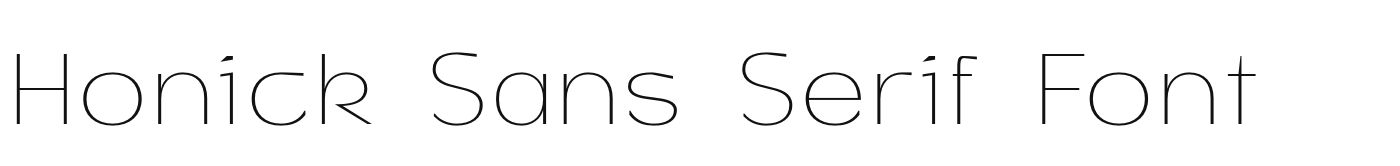 Honick Sans Serif Font font preview